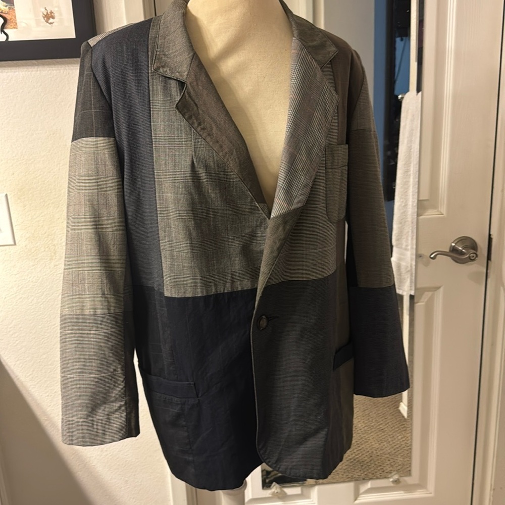Over sized patch work blazer